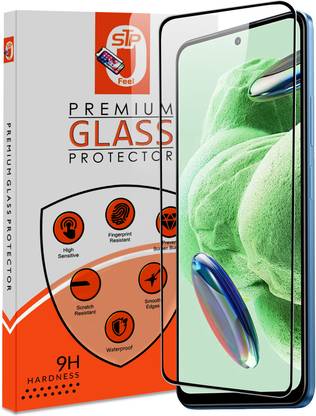 STP FEEL Edge To Edge Tempered Glass for Redmi Note 12, Redmi Note 12R, Poco M6 Pro Premium Screen Protector Guard with Easy Installation Kit