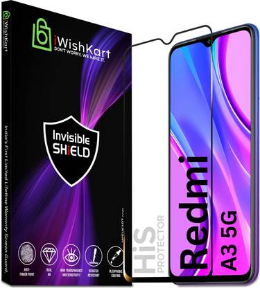 iWishKart Tempered Glass Guard for Redmi A3 5G, RedmiA3 / A 3, Military grade Edge to Edge gorilla glass