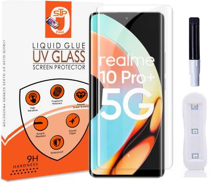 STP FEEL Tempered Glass Guard for Realme 10 Pro Plus Realme 11 Pro , Relme 11 Pro + 5G Premium High Quality UV Screen Protector With Installation Kit