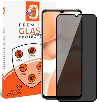 STP FEEL Tempered Glass Guard for Oppo A17K | Full Coverage Bubble Free HD Premium Privacy Tempered Glass Screen Protector