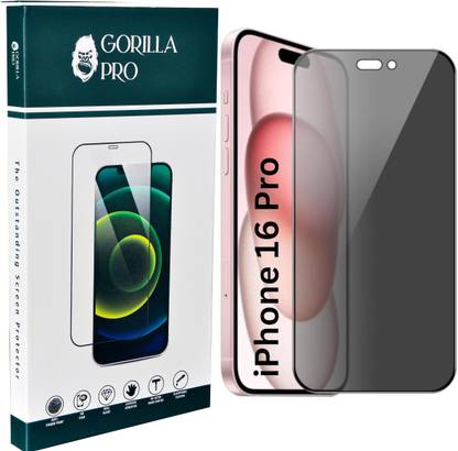 GORILLA PRO Tempered Glass Guard for Apple iPhone 16 Pro ( Privacy )