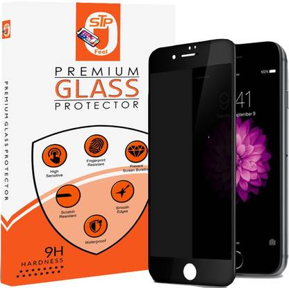 STP Tempered Glass Guard for iPhone 6, iPhone 6s Privacy Screen Protector Guard, 9H Hardness