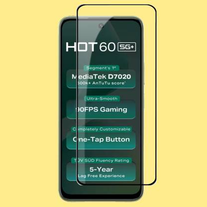 GORILLA FIVE Tempered Glass Guard for Infinix Hot 60 5G, Infinix-Hot 60 5G+