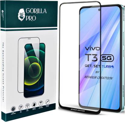 GORILLA PRO Tempered Glass Guard for vivo T3 5G, iQOO 9 SE 5G, iQOO 7 5G, iQOO Z9 5G