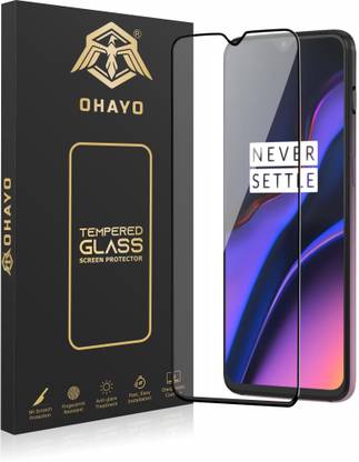 OHAYO Tempered Glass Guard for Military Strength Tempered Glass Screen Protector For OnePlus 6T,7| 9H+ Hardness, Strong Protection, Full Screen Edge-to-Edge Cover, Scratch Resistant, Bubble-Free Install, Ultra HD Clarity,With installation kit