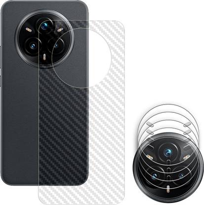 ARBAN Tempered Glass Guard for Realme 14 Pro Plus 5G Camera Lens Glass Protector | Anti-Scratch | Edge to Edge Full Coverage | 9H Hardness (BACK CARBON FIBER SKIN + CAMERA LENS PROTECTOR)