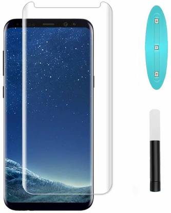 Maxboost Tempered Glass Guard for Samsung S8 Advanced UV Full Screen Coverage UV Screen Protector Guard with Installation Kit
