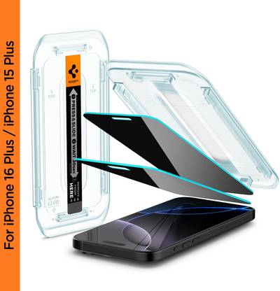 Spigen Tempered Glass Guard for iPhone 15 Plus, iPhone 16 Plus