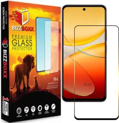 BizzBoxx Tempered Glass Guard for vivo T4x 5G, vivo T4x, vivo T4 x, vivo T 4x 5G, Precise Curved Edges, Scratch Guard, temper glass guard, screen guard, 6.78 Inch With Installation Kit