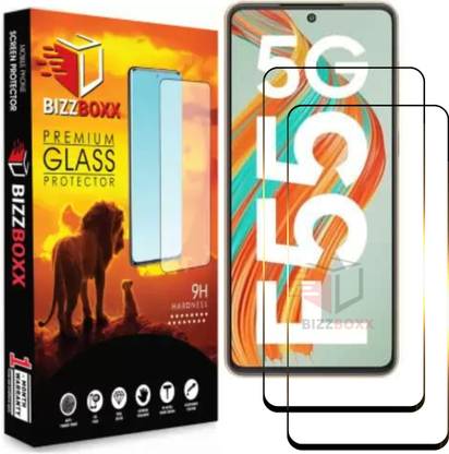 BizzBoxx Tempered Glass Guard for Samsung Galaxy F55 5G, Samsung F55 5G, Sam F55, F 55, Precise Curved Edges, Scratch Guard, temper glass guard, screen guard, temper glass
