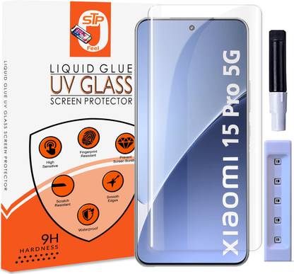 STP FEEL Tempered Glass Guard for Xiaomi 15 Pro Premium Technology UV Glass with Installation Kit