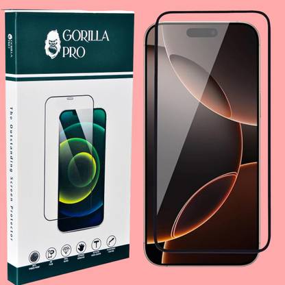 GORILLA PRO Tempered Glass Guard for Apple iPhone 16 Pro-Max