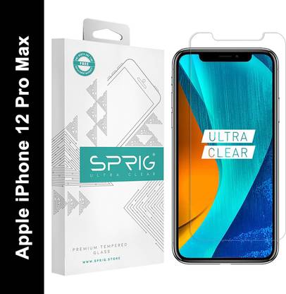 Sprig Tempered Glass Guard for Apple iPhone 12 Pro Max, iPhone 12 Pro Max, 12 Pro Max