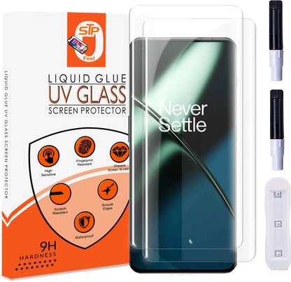 Maxboost Tempered Glass Guard for Oneplus 11R, Oneplus 11 5G Premium High Quality UV Screen Protector With Installation Kit Combo Pack