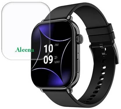 Aleena Tempered Glass Guard for Noise Icon 4 with Stunning 1.96'' AMOLED Display, Metallic Finish, BT Calling Smartwatch 0.347