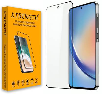 XTRENGTH Tempered Glass Guard for Samsung Galaxy M35 5G, Samsung Galaxy A35 5G, Samsung Galaxy A55 5G, with Easy Installation Kit