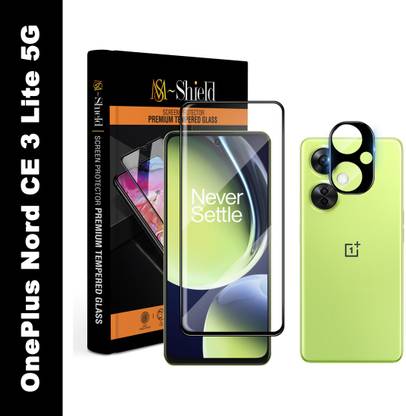 MS-Shield Tempered Glass Guard for OnePlus Nord CE 3 Lite 5G, With Camera Lens Protector