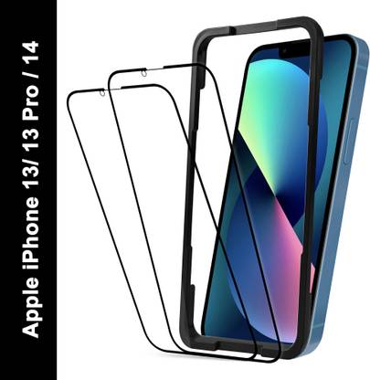 CZARTECH Tempered Glass Guard for Apple iPhone 13, Apple iPhone 14, Apple iPhone 13 Pro
