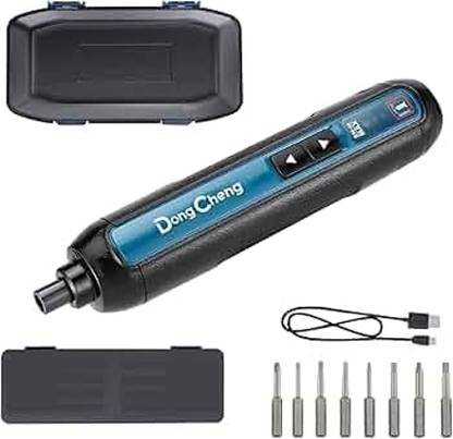 Mat max DongCheng 4V Cordless Screwdriver, 2000mAh Battery Powered TYPE C POINT Cordless Drill