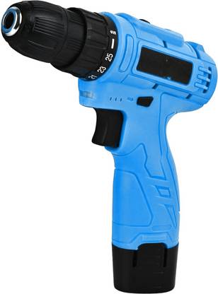 XDLB 12V Professional Drill Kit with Battery Indicator and Quick Charger 12V Cordless Power Drill Machine with LED Work Light & Speed Control Drywall Screw Gun