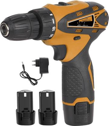 XDLB DJ_INTEL Best 12VCordless ScrewGun – Powerful & Lightweight Drill for DIY & Home Ergonomic Drill with Reversible Switch & 10mm Keyless Chuck for DIY & Pros Collated Screw Gun