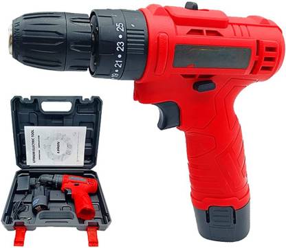 XDLB Powerful 12V Cordless Drill Set | Long Battery Life & Keyless Chuck Design Premium 12V Cordless Drill Kit | Extra Battery & Quick Charging Dock Drywall Screw Gun