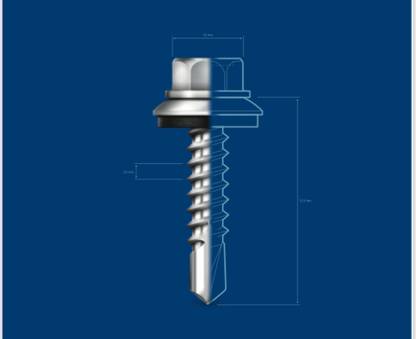 Patta Aluminium, Nickel Flanged Head Self-drilling Screw