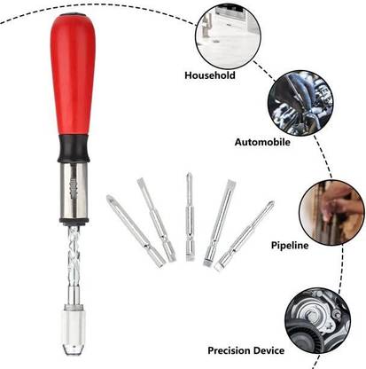 AASONS Push Pull Ratchet Type Screwdriver Semi Automatic Screwdriver Bit Set