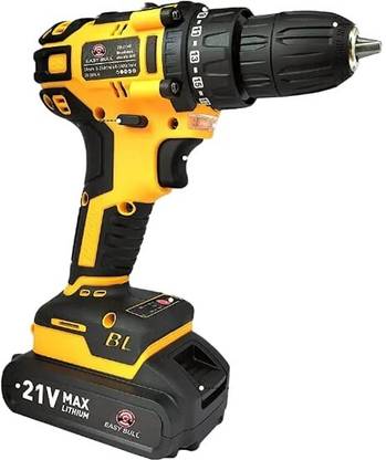 KRISHAK TOOLS EB-21VD Brushless Cordless Drill Machine/Driver With 2 21VBatteriesCordlessDrill Screwdriver Bit Set