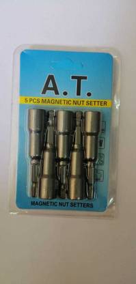 A T TOOLS 8MM MAGENTIC NUT RUNNER Screwdriver Bit Set