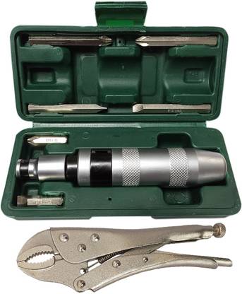 Inditrust new Professional Hand Impact Screwdriver 7 tools set with Locking Plier Impact Screwdriver Set