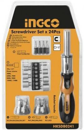 INGCO HKSDB0248 Ratchet Screwdriver Set