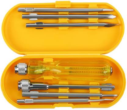 SHIVSHAKTI 6-in-1 Pc Screw Driver Kit With 2 Flat Blades, 2 Phillips Head Combination Screwdriver Set