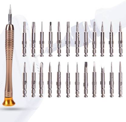 Hillgrove 25 in 1 Portable Pocket Screw driver Mobile Repairing Tool Kit for Phone/Laptop/PC/Glasses/Computer Precision Screwdriver Set