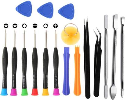 WOWSOME Screwdriver Set 2 Tweezers, 3 Metal & Plastic Opener For Mobile, Tablet Repair Precision Screwdriver Set