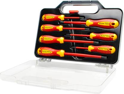Proskit SD-8012, 7pcs Insulated VDE Screwdriver Set Standard Screwdriver Set