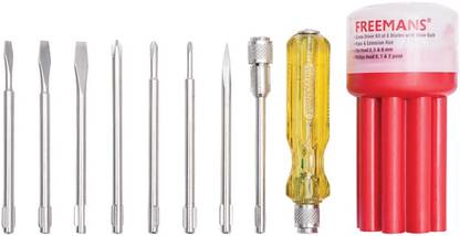 FREEMANS TK08 Magnetic Screw Driver Tool Kit (8pcs) for home/multipurpose use Combination Screwdriver Set