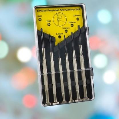 Justakeit 6Pc Mini Precision Screwdriver Set,6 Different Size Flathead and Phillips_131 Precision Screwdriver Set