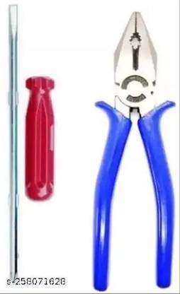 SSMT SSMT TOOLS Power & Hand Tool Kit , 8" Plier and 4" 2 in 1 Screw Driver Standard Screwdriver Set