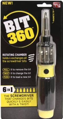 Auf Bit 360 All-in-One Screwdriver and Bit Set Standard Screwdriver Set