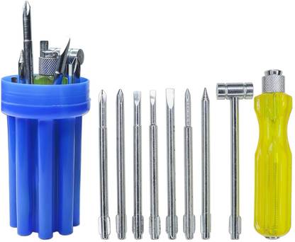 3D Galaxy Screwdriver SET OF 8 with Electrical Tester for Multipurpose Household Combination Screwdriver Set