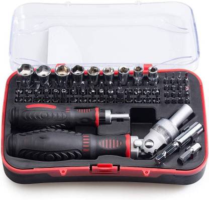 MOHAK 61 in 1 Screwdriver Set, Magnetic Screwdriver Set with Rotatable Ratchet Handles Precision Screwdriver Set