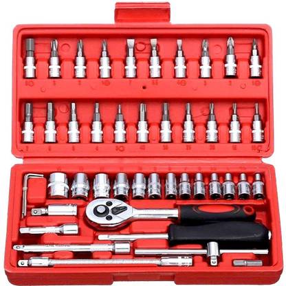 JANVI ENTERPRISE TOOL KIT 46 IN 1 Long Handle Screwdriver Set