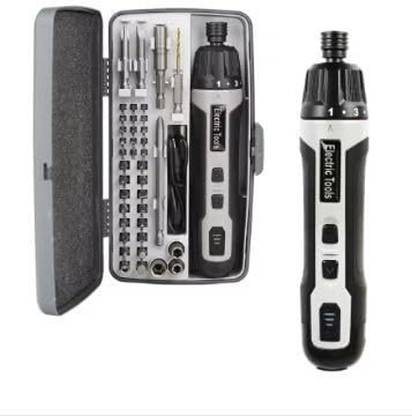 RuhZa 6-Speed Torque Cordless Electric Screwdriver Rechargeable 2000mAh Mini Drill Precision Screwdriver Set