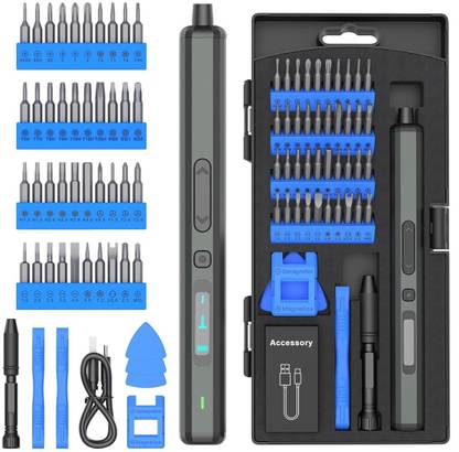 SERPLEX Mini Electric Precision Screwdriver with 40 Bits Standard Screwdriver Set