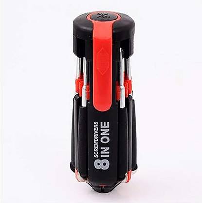 wayron 8 in 1 Screwdriver Set Multi Tool with LED Torch Flashlight Combination Screwdriver Set