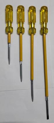 JV TOOOLS JV TOOLS TWO IN ONE SCREWDRIVER SET OF 4PC Standard Screwdriver Set