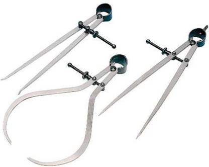 Bliudskill Spring Caliper Inside Outside Divider (200mm) 3 Piece Set (200mm, 3) स्टबी स्क्रूड्राइवर