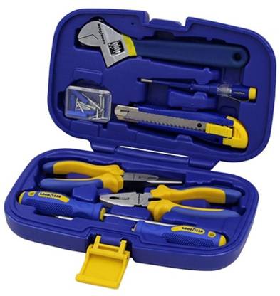 shivam electro Goodyear Metal Hand Tool Kit 49 Pc Universal Tool for Work Compact Hand Tool Kit Standard Screwdriver Set