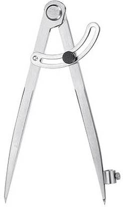 illuminate Tools 4 Inch Steel Divider Compass with Setting Wing Heavy Duty Metalwork Woodwork Impact Screwdriver